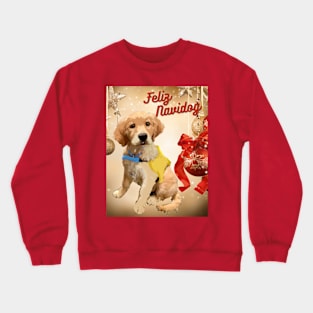 Feliz Navidog Golden Crewneck Sweatshirt